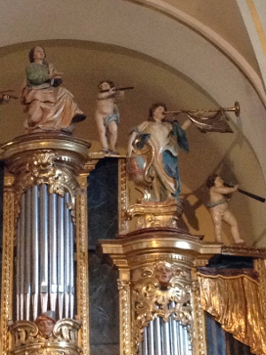 Órgano de la parroquia de San Juan Evangelista de Peralta (Navarra). Fotografía: Gonzalo Caballero